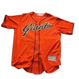 San Francisco Giants Majestic Cool Base Jersey Mens XL Orange MLB Made USA